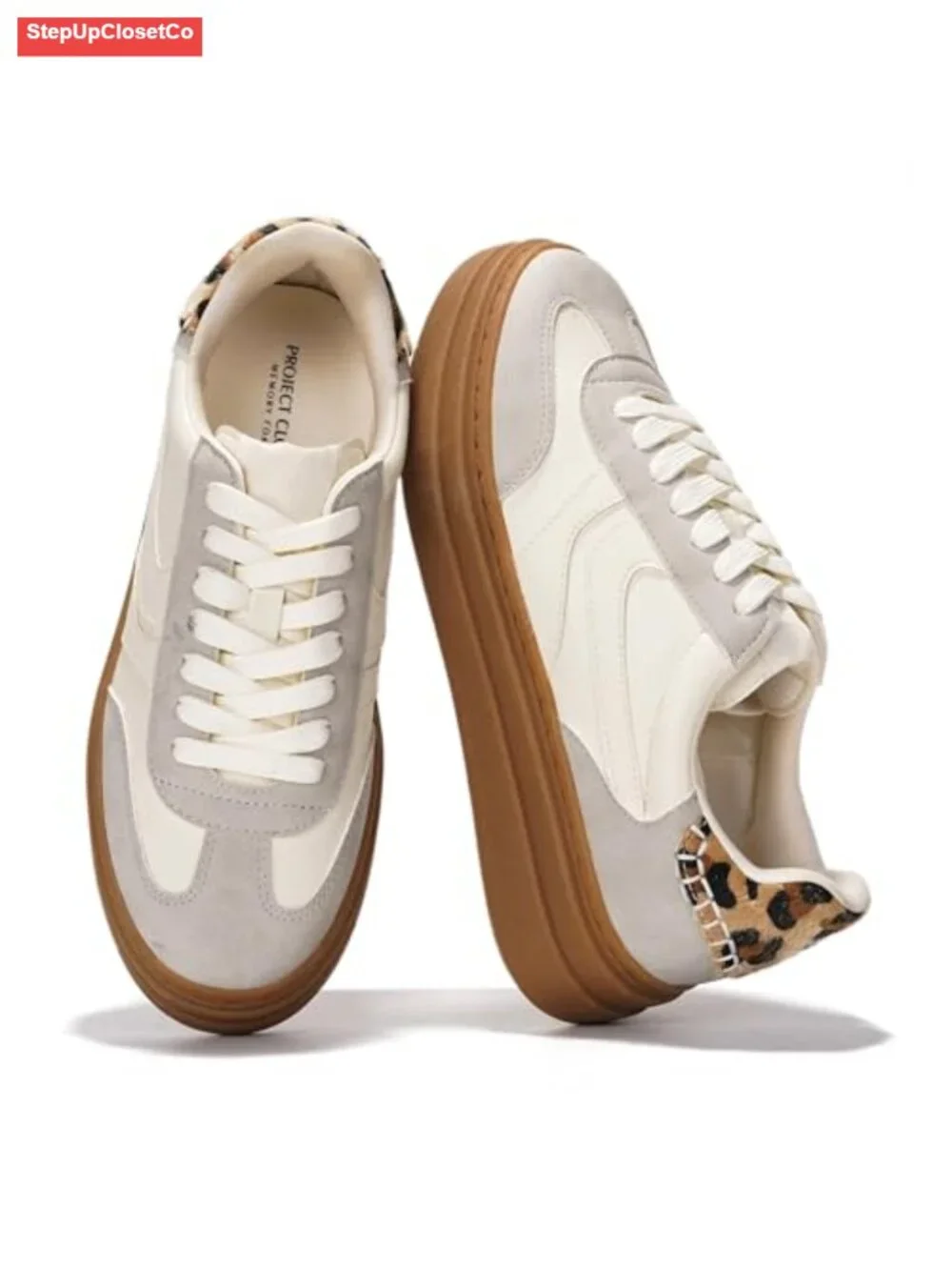 Lightweight Breathable Platform Sneakers for Women Memory Foam